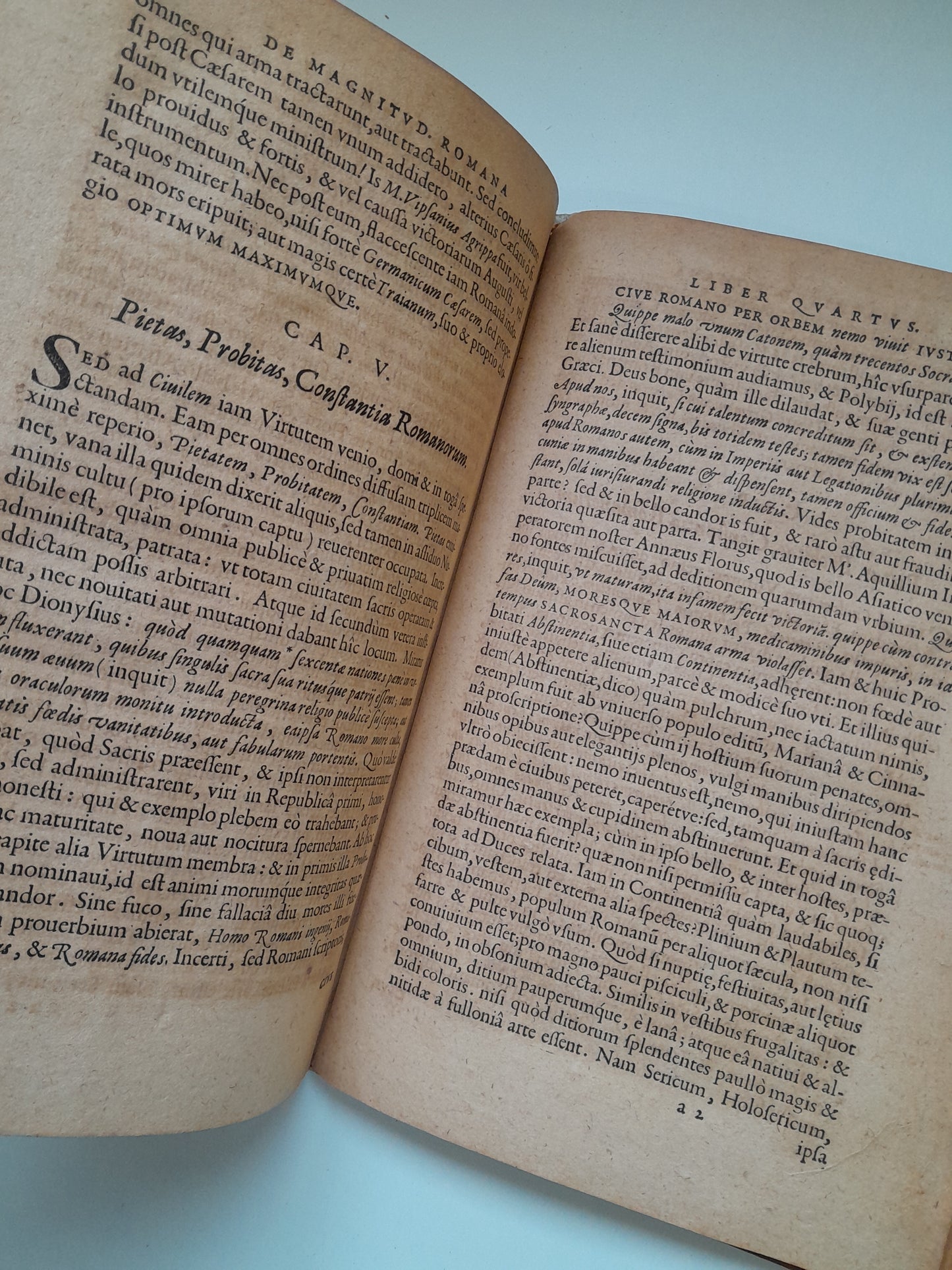 ADMIRANDA, SIUE DE MAGNITUDINE ROMANA - JUSTO LIPSIO (OFFICINA PLANTINIANA, 1630)