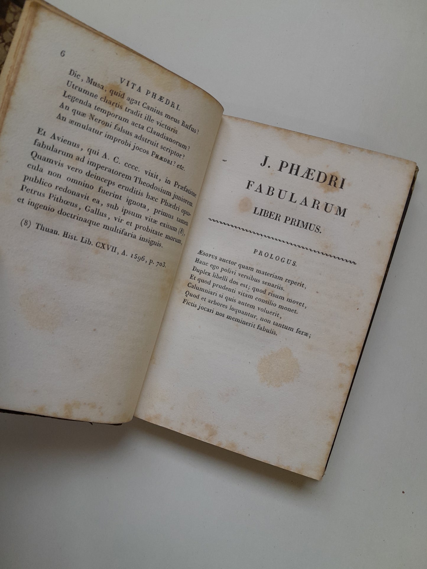 FABULAE VETERES - FEDRO (LEFEVRE BIBLIOPOLAM, 1821)