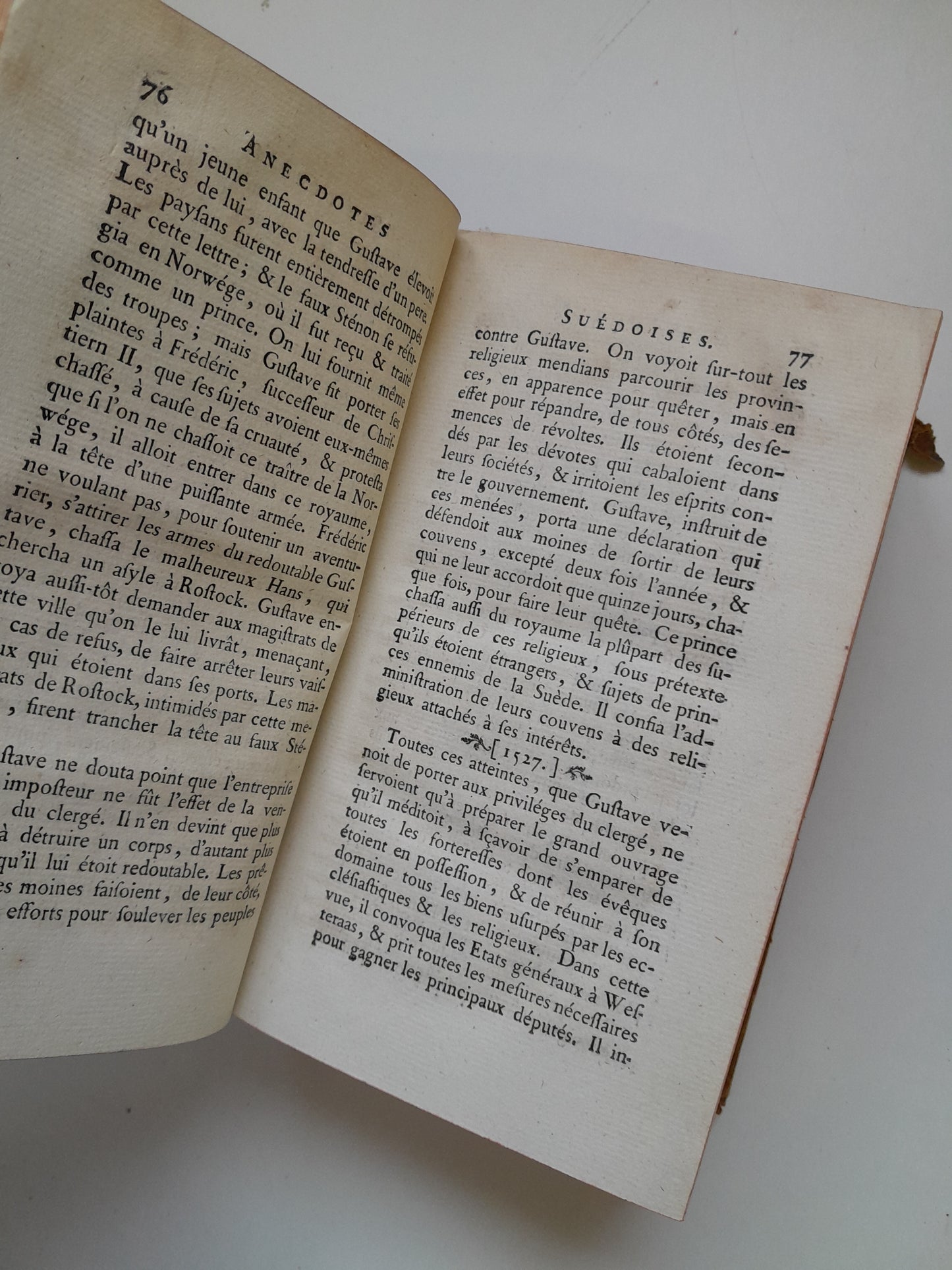 ANECDOTES DU NORD: LA SUÈDE, LE DANEMARCK, LA POLOGNE, ET LA RUSSIE (VINCENT, 1770)