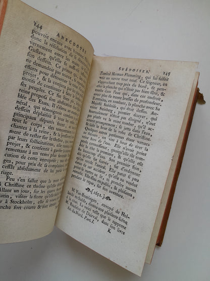 ANECDOTES DU NORD: LA SUÈDE, LE DANEMARCK, LA POLOGNE, ET LA RUSSIE (VINCENT, 1770)