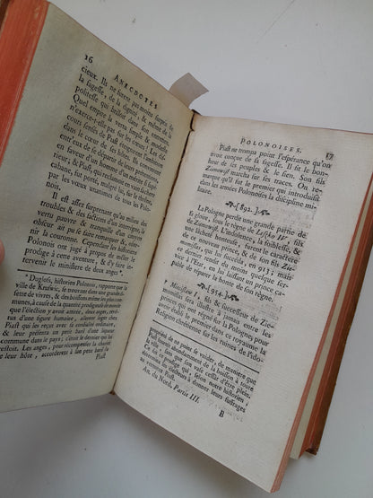ANECDOTES DU NORD: LA SUÈDE, LE DANEMARCK, LA POLOGNE, ET LA RUSSIE (VINCENT, 1770)