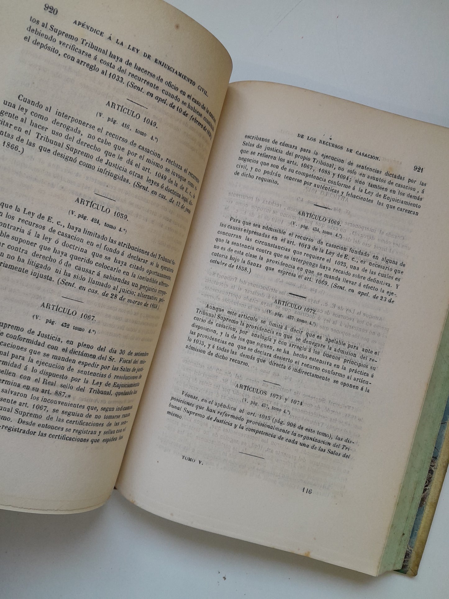LEY DE ENJUICIAMIENTO CIVIL (COMPLETA 6 TOMOS) - JOSÉ MARÍA MANRESA Y NAVARRO (IMP. REVISTA LEGISLACIÓN Y JURISPRUDENCIA, 1856)