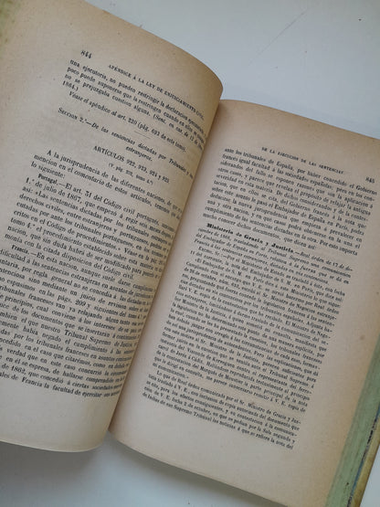 LEY DE ENJUICIAMIENTO CIVIL (COMPLETA 6 TOMOS) - JOSÉ MARÍA MANRESA Y NAVARRO (IMP. REVISTA LEGISLACIÓN Y JURISPRUDENCIA, 1856)
