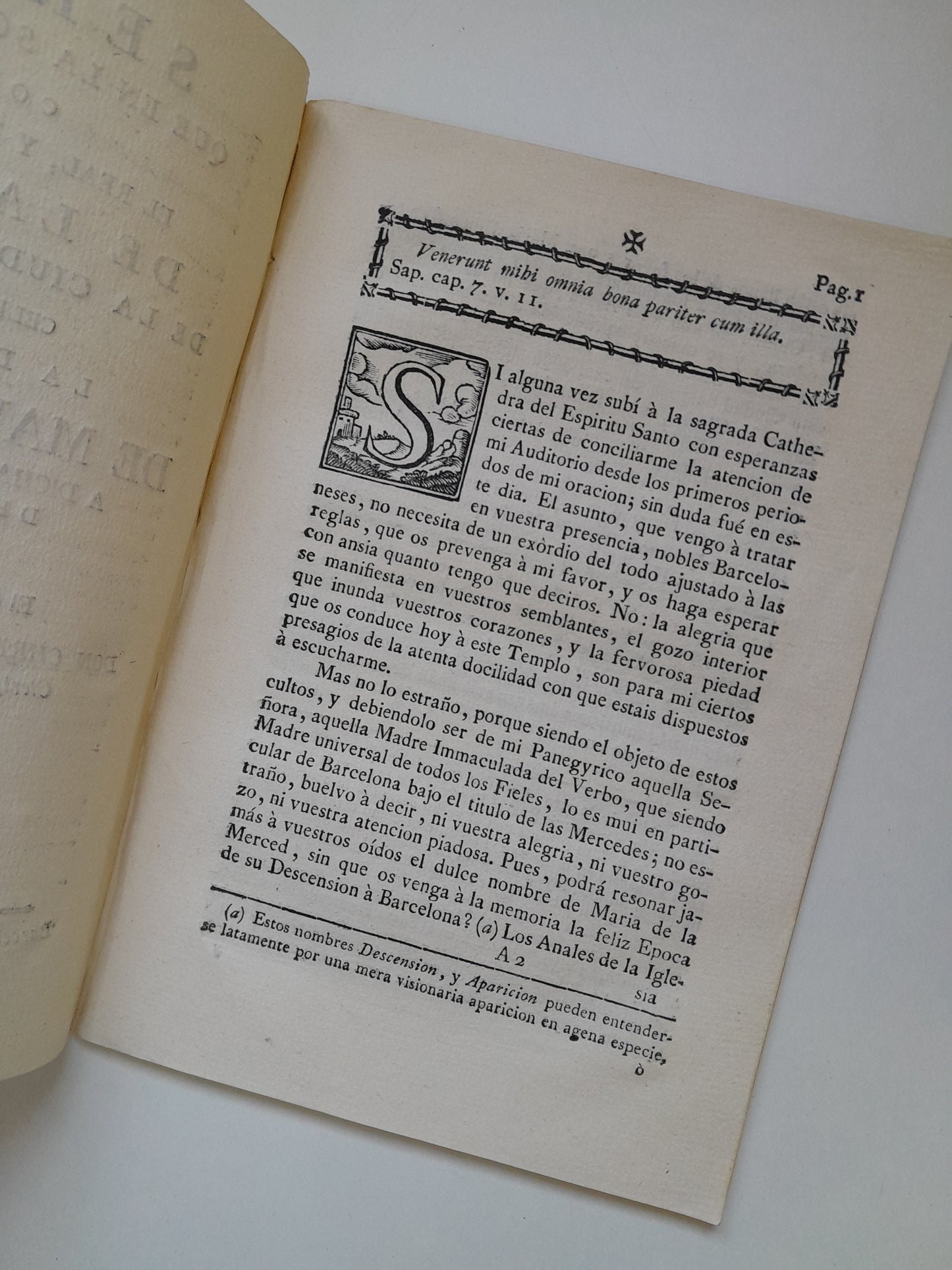 SERMÓN DE LAS FIESTAS DE LA MERCÈ DEL 24 DE SEPTIEMBRE DE 1784 EN BARCELONA (BARCELONA, 1784)