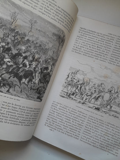 HISTORIA GENERAL DE FRANCIA (COMPLETA 4 TOMOS) - VICENTE ORTIZ DE LA PUEBLA (IMP. HDO. PABLO RIERA, 1873-75)