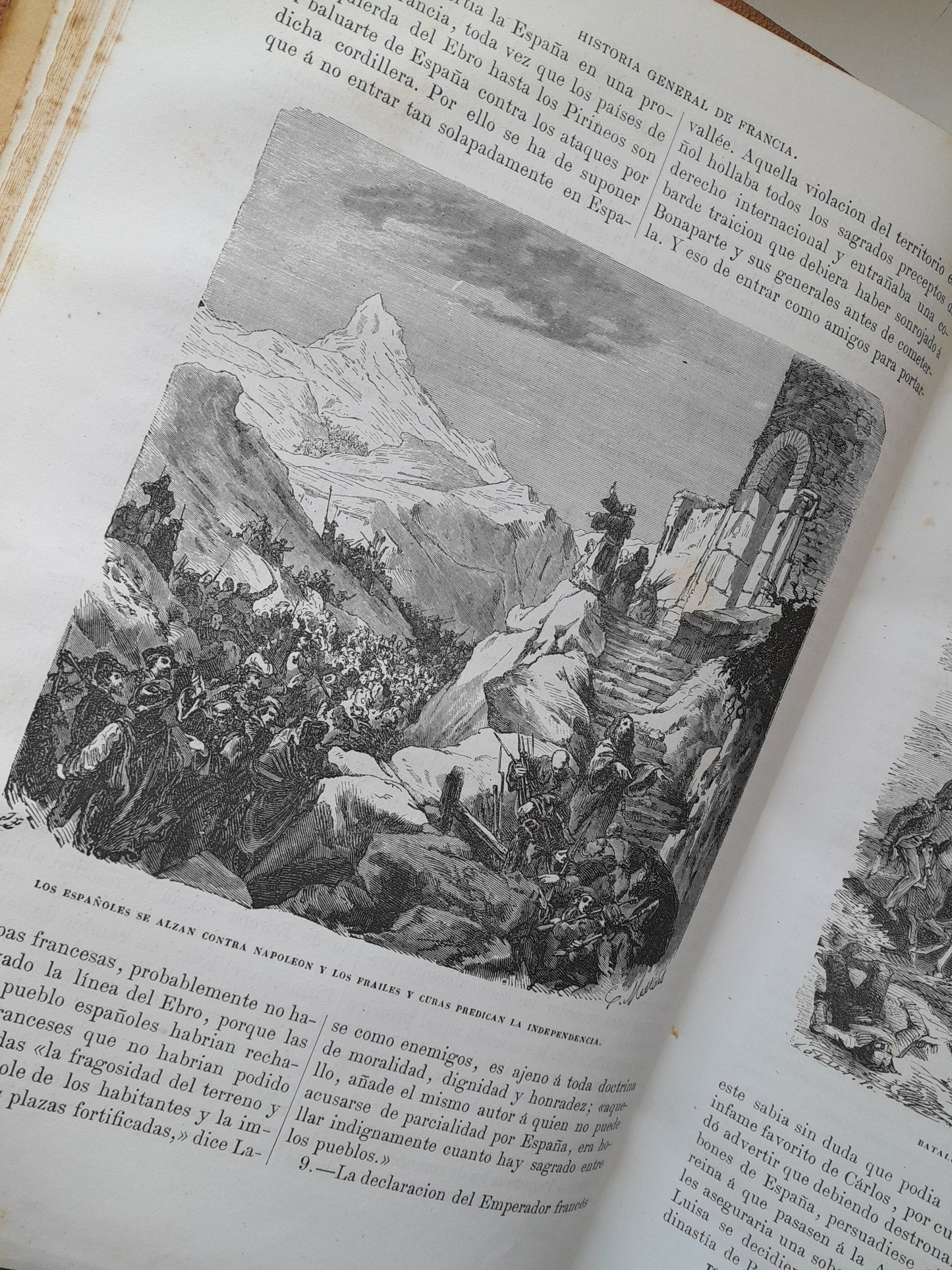 HISTORIA GENERAL DE FRANCIA (COMPLETA 4 TOMOS) - VICENTE ORTIZ DE LA PUEBLA (IMP. HDO. PABLO RIERA, 1873-75)