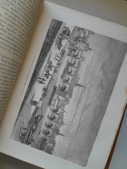 HISTORIA GENERAL DE FRANCIA (COMPLETA 4 TOMOS) - VICENTE ORTIZ DE LA PUEBLA (IMP. HDO. PABLO RIERA, 1873-75)