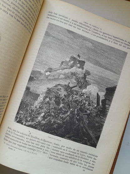 HISTORIA GENERAL DE FRANCIA (COMPLETA 4 TOMOS) - VICENTE ORTIZ DE LA PUEBLA (IMP. HDO. PABLO RIERA, 1873-75)