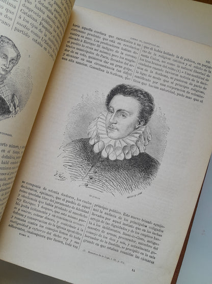 HISTORIA GENERAL DE FRANCIA (COMPLETA 4 TOMOS) - VICENTE ORTIZ DE LA PUEBLA (IMP. HDO. PABLO RIERA, 1873-75)