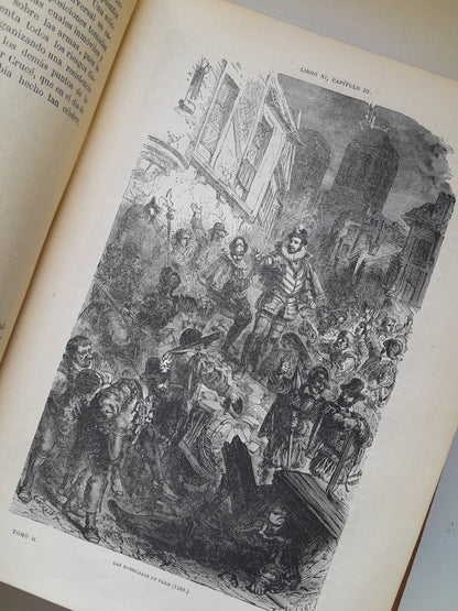 HISTORIA GENERAL DE FRANCIA (COMPLETA 4 TOMOS) - VICENTE ORTIZ DE LA PUEBLA (IMP. HDO. PABLO RIERA, 1873-75)
