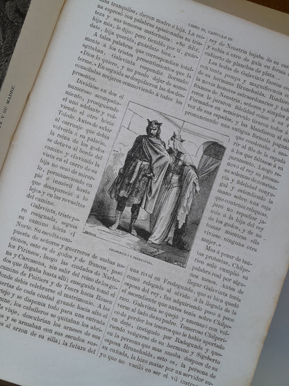 HISTORIA GENERAL DE FRANCIA (COMPLETA 4 TOMOS) - VICENTE ORTIZ DE LA PUEBLA (IMP. HDO. PABLO RIERA, 1873-75)