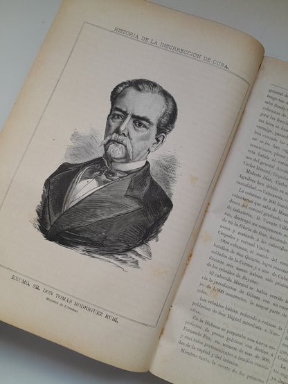 HISTORIA DE LA INSURRECCIÓN DE CUBA (COMPLETA 2 TOMOS) - EMILIO A. SOULÈRE (TIP. JUAN PONS, 1879-80)