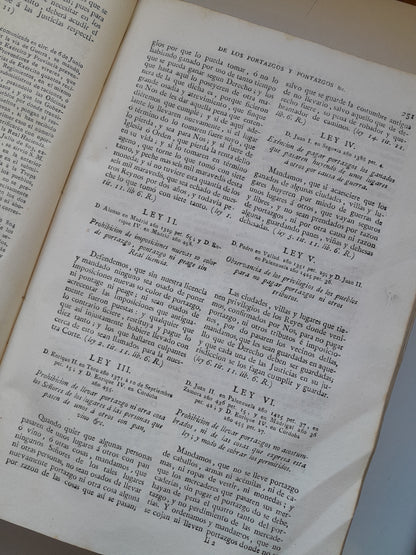 NOVÍSIMA RECOPILACIÓN DE LAS LEYES DE ESPAÑA (COMPLETA 3 TOMOS) - (1805)