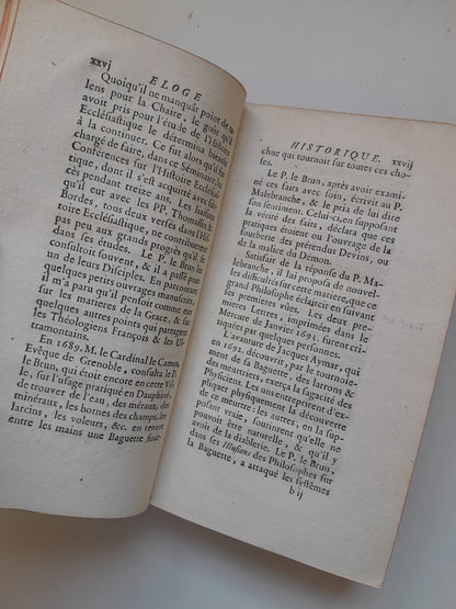 HISTOIRE CRITIQUE DES PRATIQUES SUPERSTITIEUSES (COMPLETA 3 TOMOS) - PIERRE LE BRUN (GUILLAUME DESPREZ, 1750)