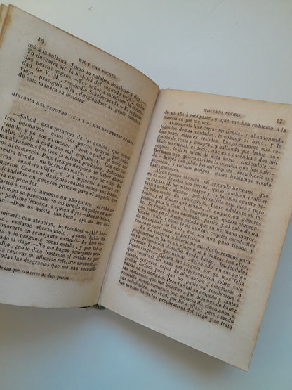LAS MIL Y UNA NOCHES (COMPLETA 3 TOMOS) - GALLAND (TIP. P. MELLADO, 1846)