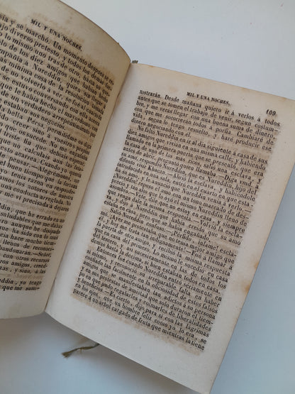 LAS MIL Y UNA NOCHES (COMPLETA 3 TOMOS) - GALLAND (TIP. P. MELLADO, 1846)