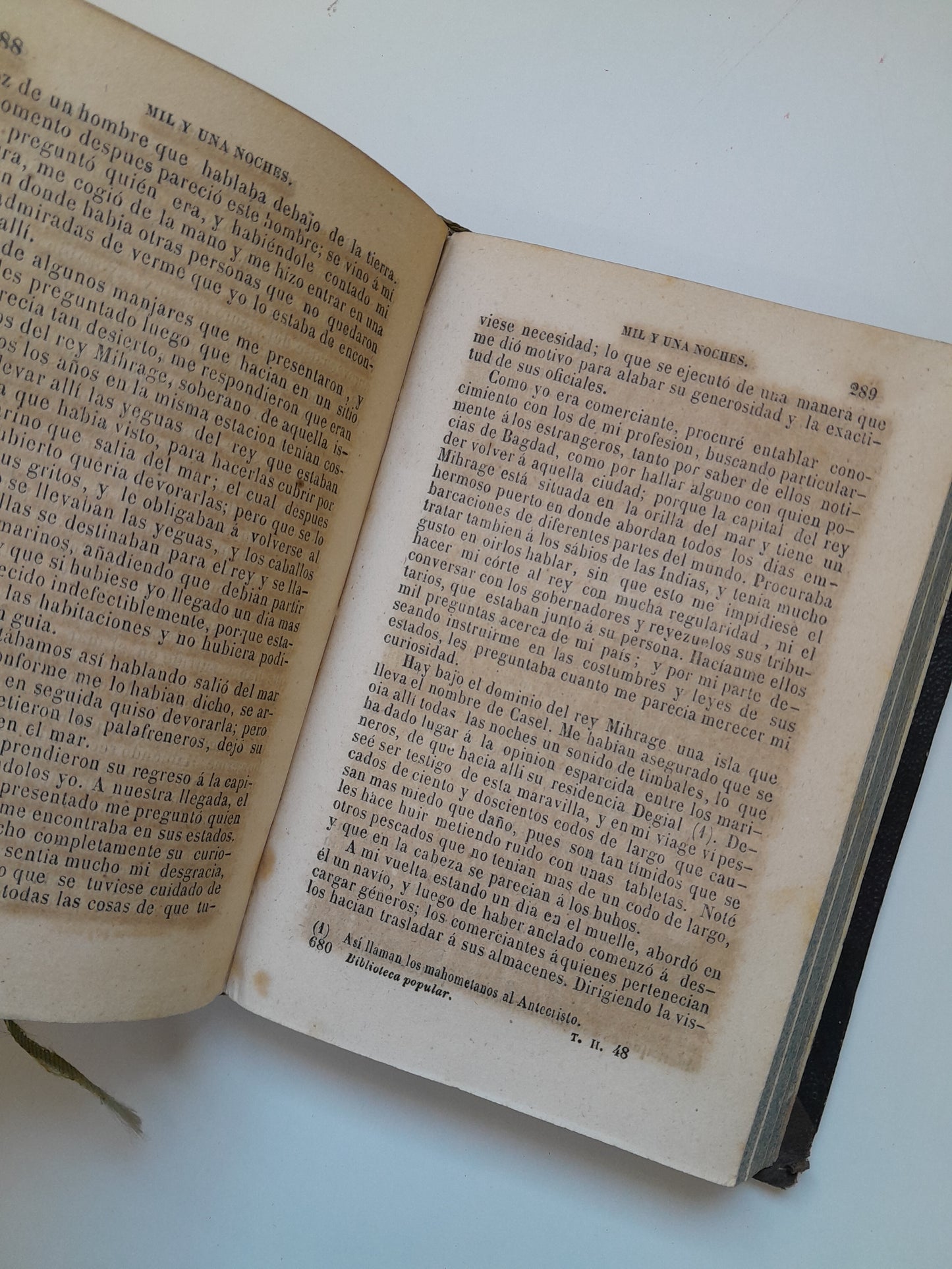 LAS MIL Y UNA NOCHES (COMPLETA 3 TOMOS) - GALLAND (TIP. P. MELLADO, 1846)