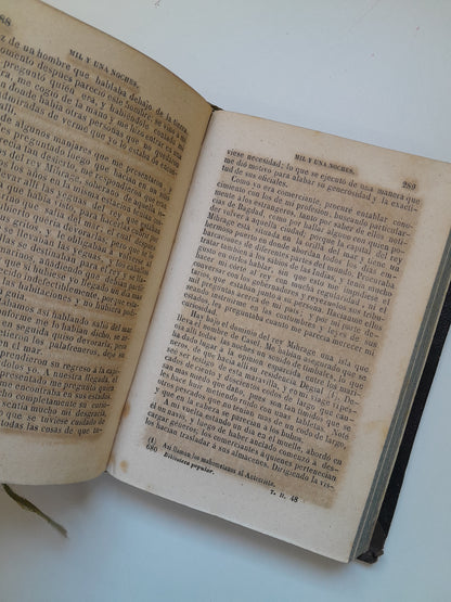 LAS MIL Y UNA NOCHES (COMPLETA 3 TOMOS) - GALLAND (TIP. P. MELLADO, 1846)