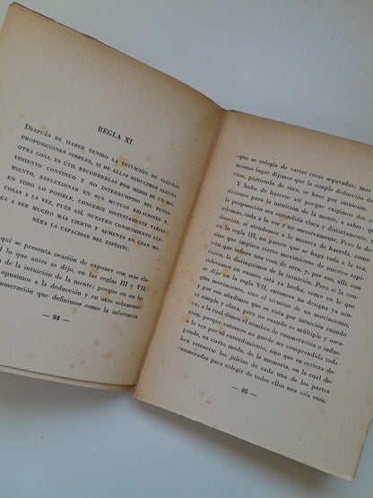 REGLAS PARA LA DIRECCIÓN DEL ESPÍRITU - DESCARTES (REVISTA DE OCCIDENTE, 1935)