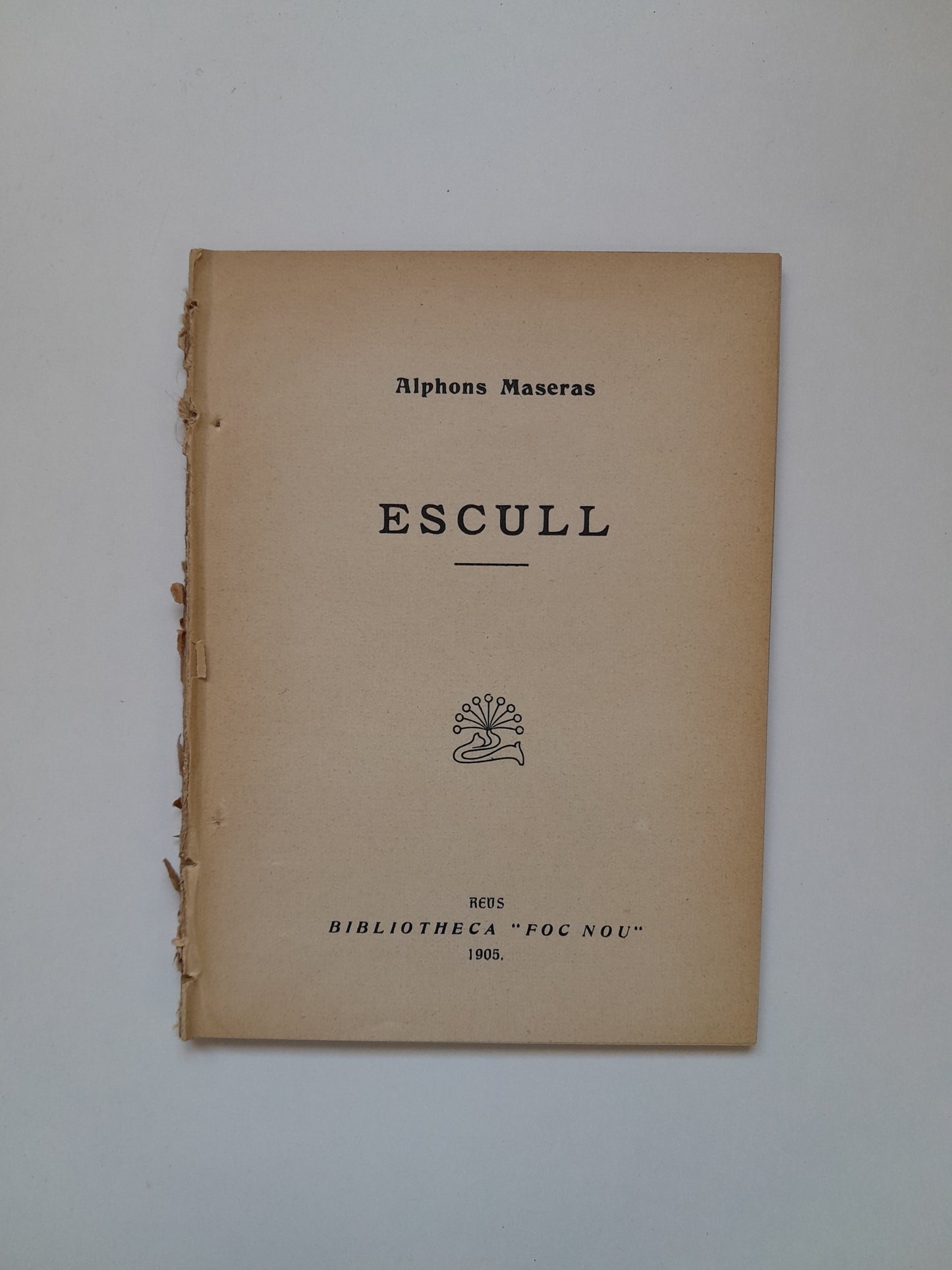 ESCULL - ALFONS MASERAS (BIB. FOC NOU, 1905)