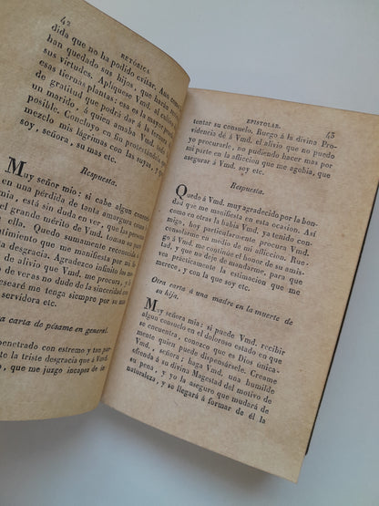 RETÓRICA EPISTOLAR O ARTE NUEVO DE ESCRIBIR - ANTONIO MARQUÉS ESPEJO (IMP. ANTONIO OLIVA, 1828)