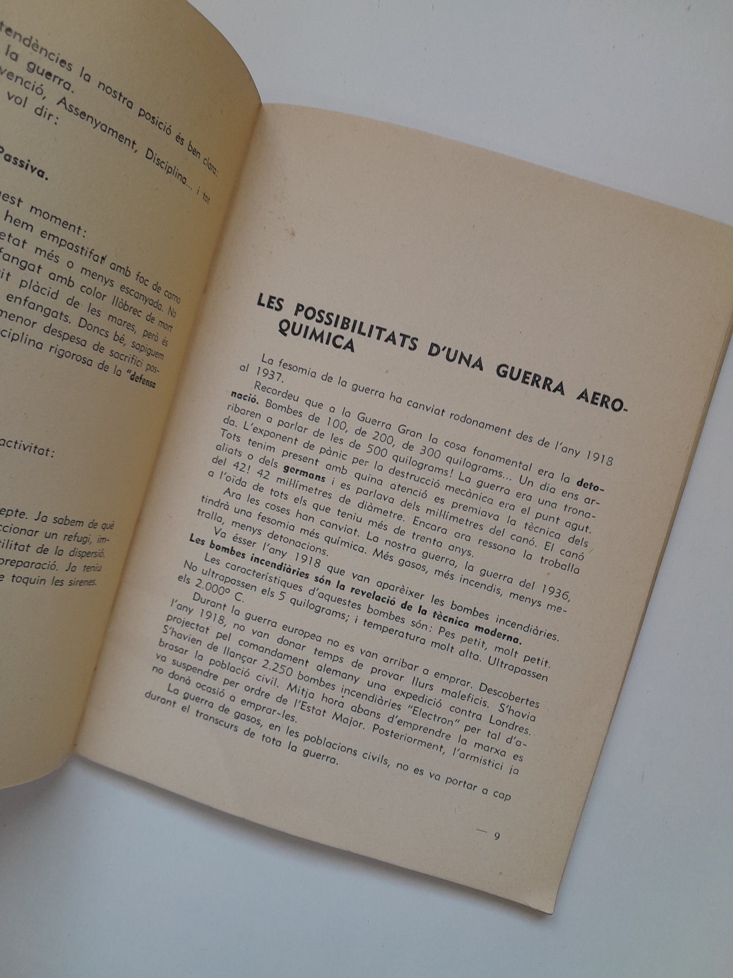 CIUTADÀ: QUÈ HAS DE FER DAVANT LA GUERRA AÈRIA? - CONSELL DE SANITAT DE GUERRA (GENCAT, 1937)