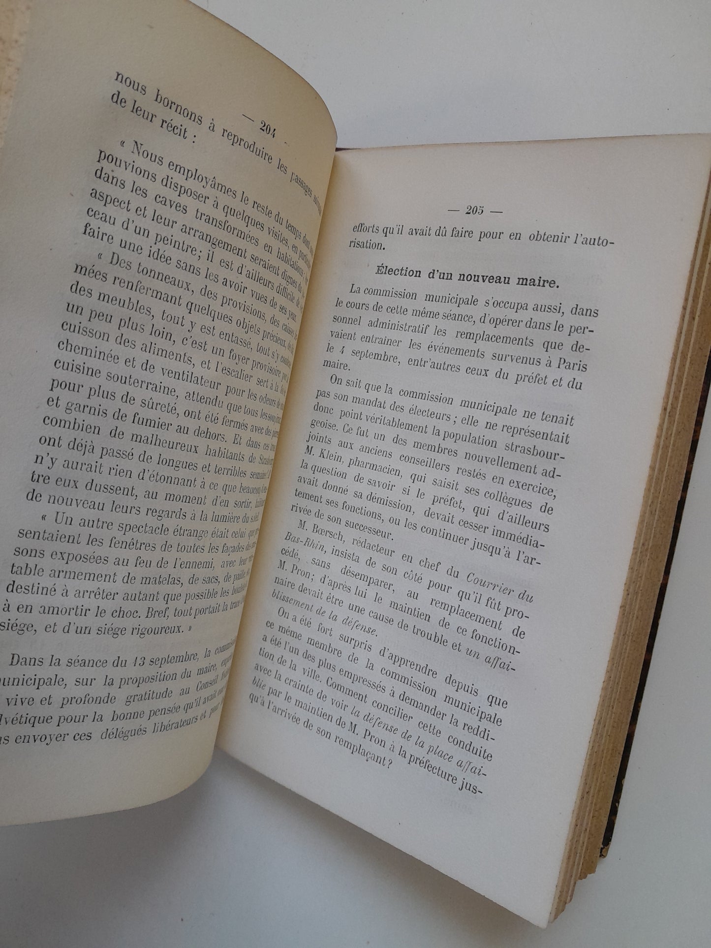 SOUVENIRS DU BOMBARDEMENT ET DE LA CAPITULATION DE STRASBOURG - RAYMOND SIGNOURET (IMP. P. CAZALS, 1872)