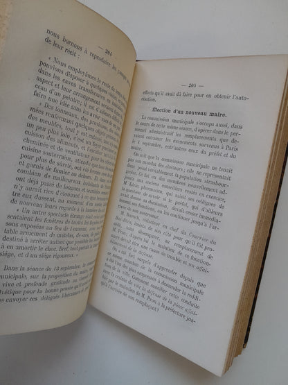 SOUVENIRS DU BOMBARDEMENT ET DE LA CAPITULATION DE STRASBOURG - RAYMOND SIGNOURET (IMP. P. CAZALS, 1872)