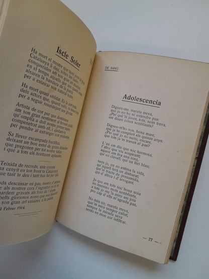 GOTES DE SANG - JOSEP FRADERA (IMP. VIDA CATALANA, 1916)