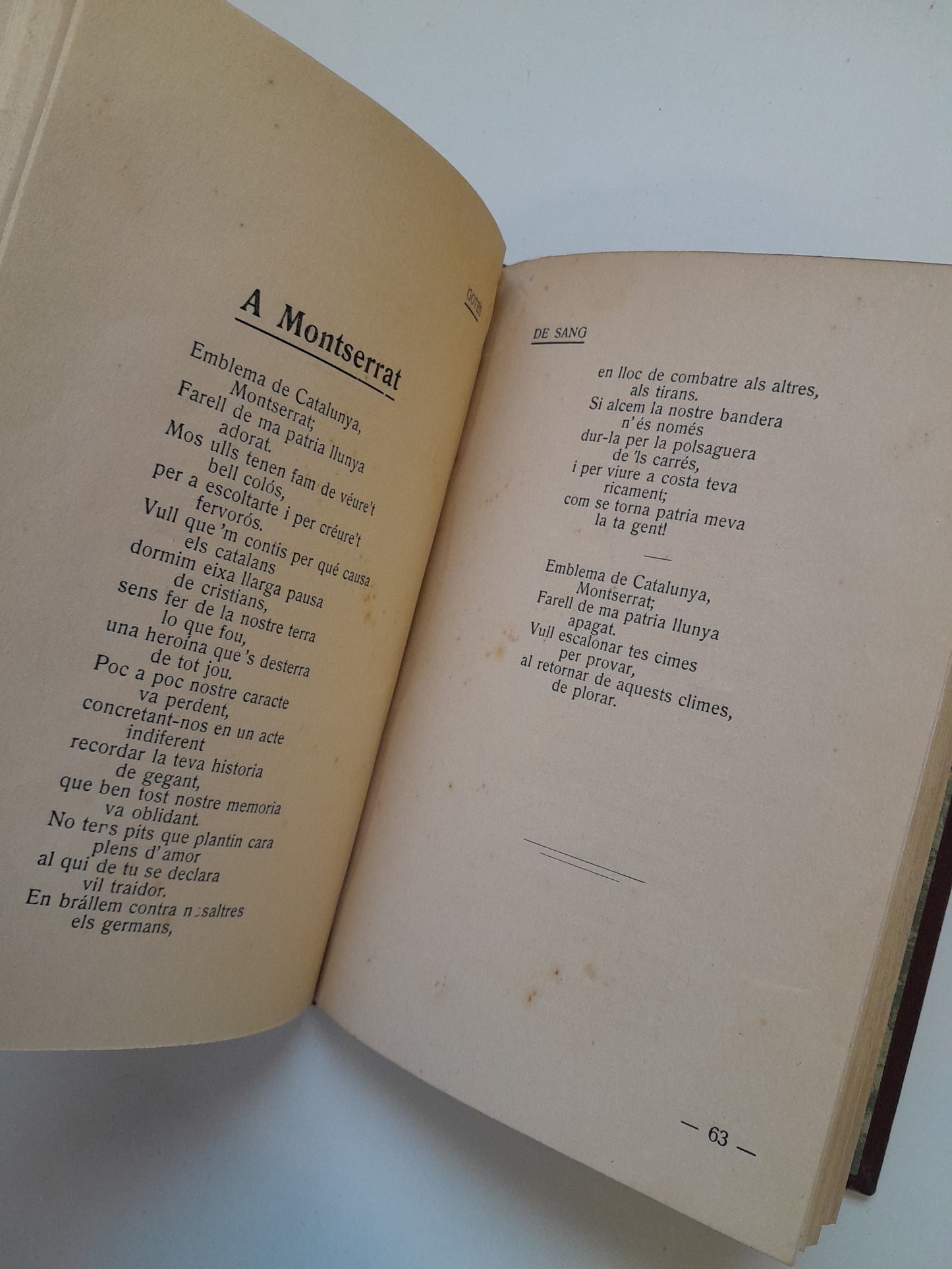 GOTES DE SANG - JOSEP FRADERA (IMP. VIDA CATALANA, 1916)