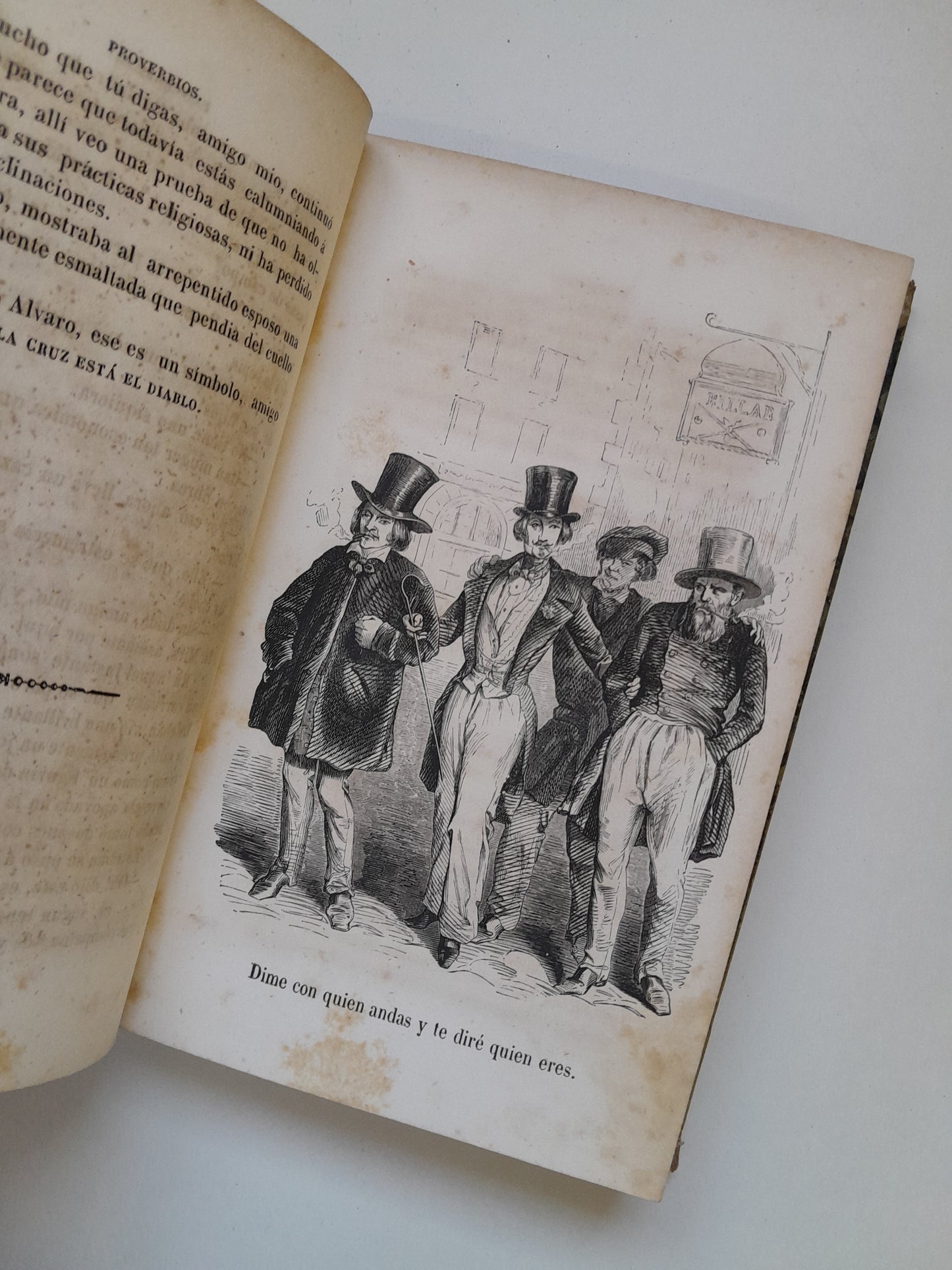 LOS CIEN PROVERBIOS O LA SABIDURÍA DE LAS NACIONES - FRANCISCO F. VILLABRILLE (TIP. FRANCISCO DE PAULA MELLADO, c.1870)