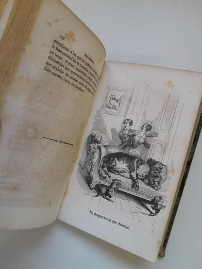 LOS CIEN PROVERBIOS O LA SABIDURÍA DE LAS NACIONES - FRANCISCO F. VILLABRILLE (TIP. FRANCISCO DE PAULA MELLADO, c.1870)
