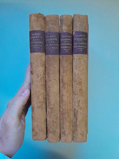 LA GUERRA GIUDAICA (COMPLETA 4 TOMOS) - GIUSEPPE RICCIOTTI (SOCIETÀ EDITRICE INTERNAZIONALE, 1937)