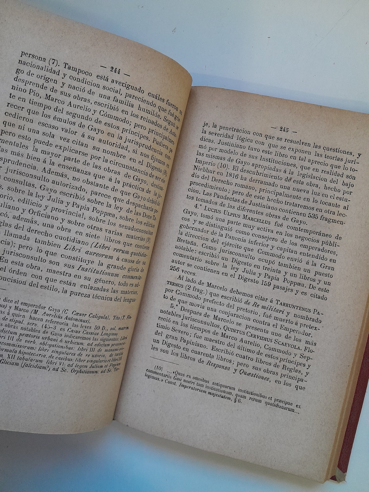 HISTORIA EXTERNA DEL DERECHO ROMANO - ANTONIO JOSÉ POU Y ORDINAS (IMP. VIUDA E HIJOS DE J. SUBIRANA, 1884)