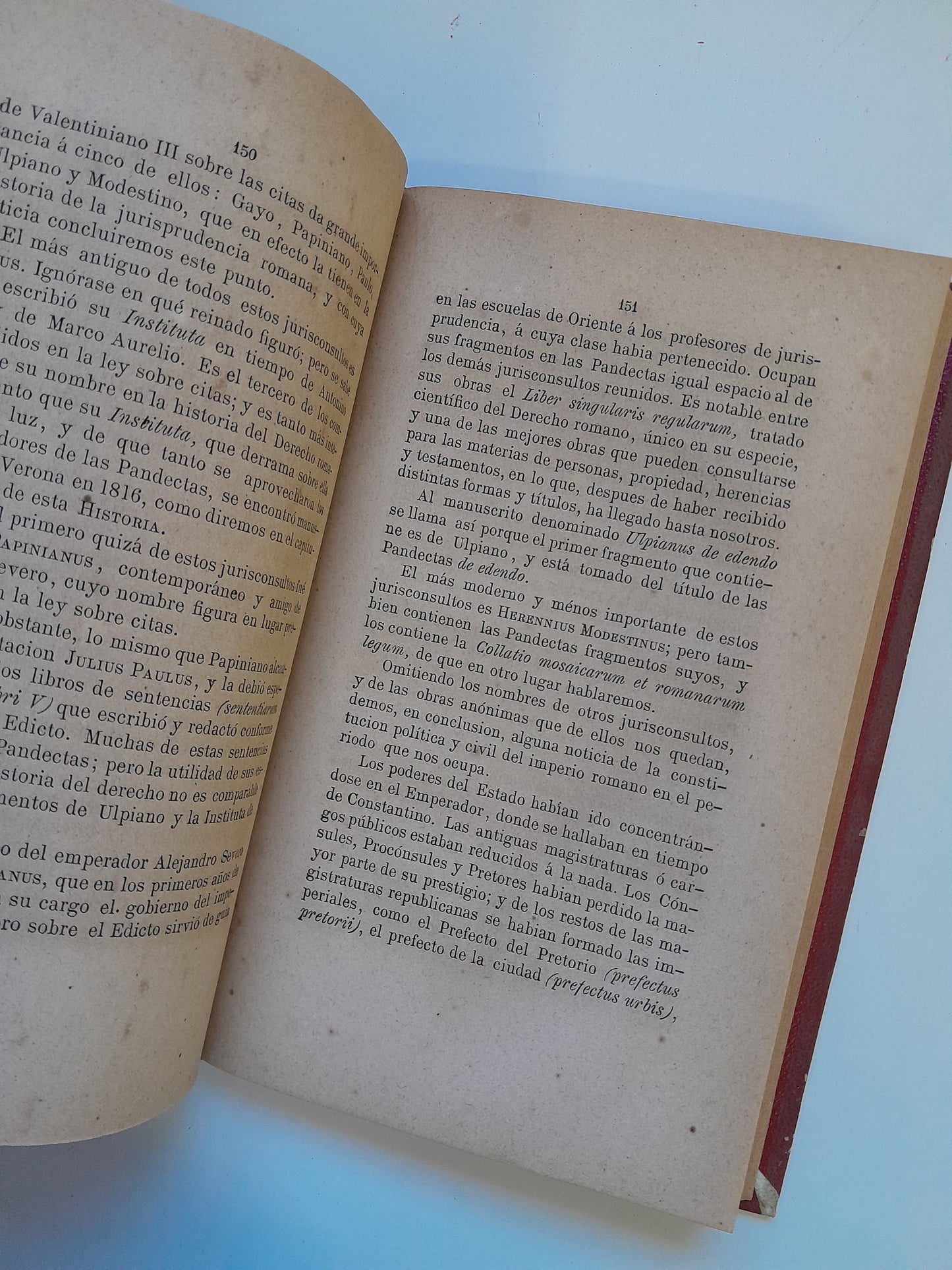 HISTORIA DE LA LEGISLACIÓN ROMANA - JOSÉ MARÍA ANTEQUERA (IMP. R. P. INFANTE, 1876)