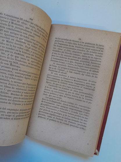 HISTORIA DE LA LEGISLACIÓN ROMANA - JOSÉ MARÍA ANTEQUERA (IMP. R. P. INFANTE, 1876)