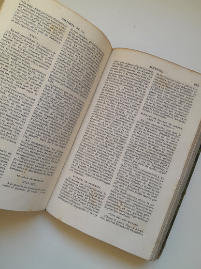 PANORAMA UNIVERSAL. HISTORIA DE LA ALEMANIA (COMPLETA 2 TOMOS) - PH. LE BAS (IMP. DEL NACIONAL, 1841)