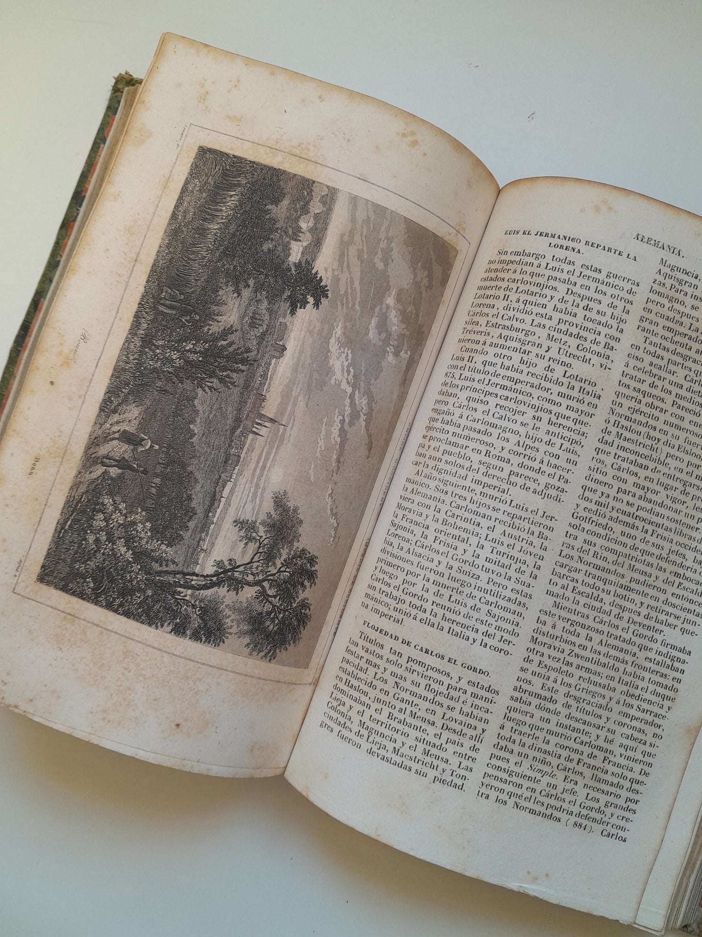 PANORAMA UNIVERSAL. HISTORIA DE LA ALEMANIA (COMPLETA 2 TOMOS) - PH. LE BAS (IMP. DEL NACIONAL, 1841)