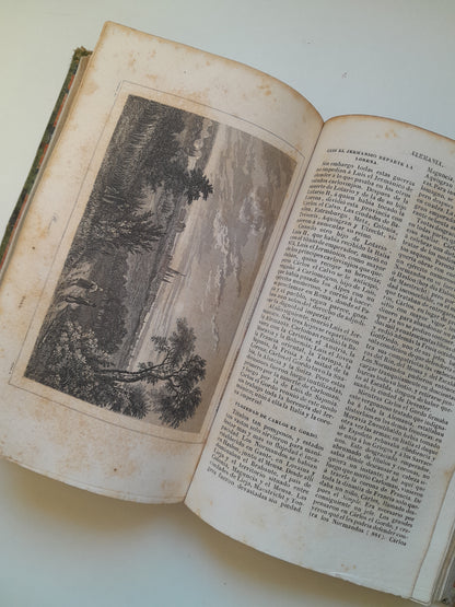 PANORAMA UNIVERSAL. HISTORIA DE LA ALEMANIA (COMPLETA 2 TOMOS) - PH. LE BAS (IMP. DEL NACIONAL, 1841)