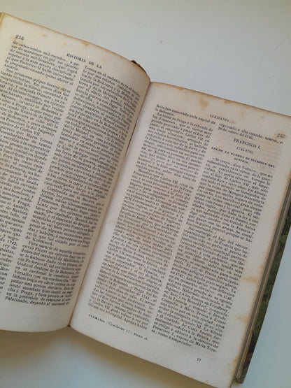 PANORAMA UNIVERSAL. HISTORIA DE LA ALEMANIA (COMPLETA 2 TOMOS) - PH. LE BAS (IMP. DEL NACIONAL, 1841)