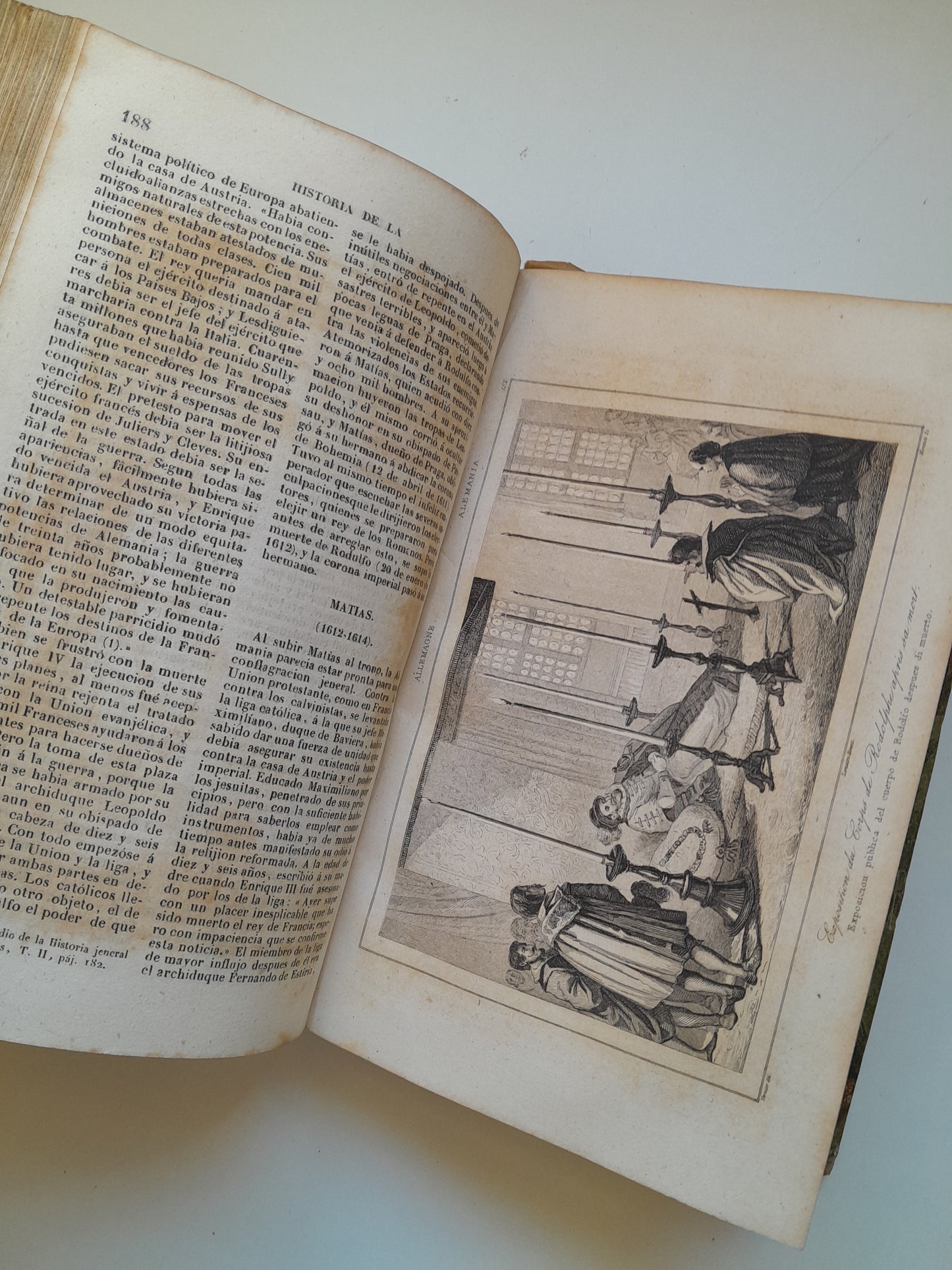 PANORAMA UNIVERSAL. HISTORIA DE LA ALEMANIA (COMPLETA 2 TOMOS) - PH. LE BAS (IMP. DEL NACIONAL, 1841)