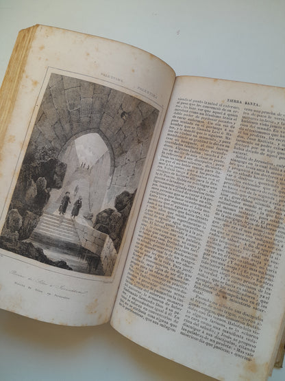 PANORAMA UNIVERSAL. HISTORIA DE LA PALESTINA O TIERRA SANTA - VV. AA. (IMP. A. FREXAS, 1850)