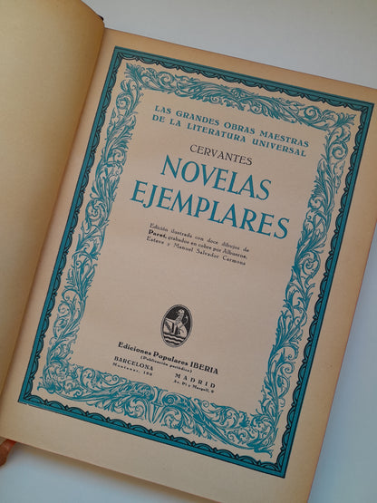 NOVELAS EJEMPLARES - MIGUEL DE CERVANTES SAAVEDRA (IBERIA, 1932)