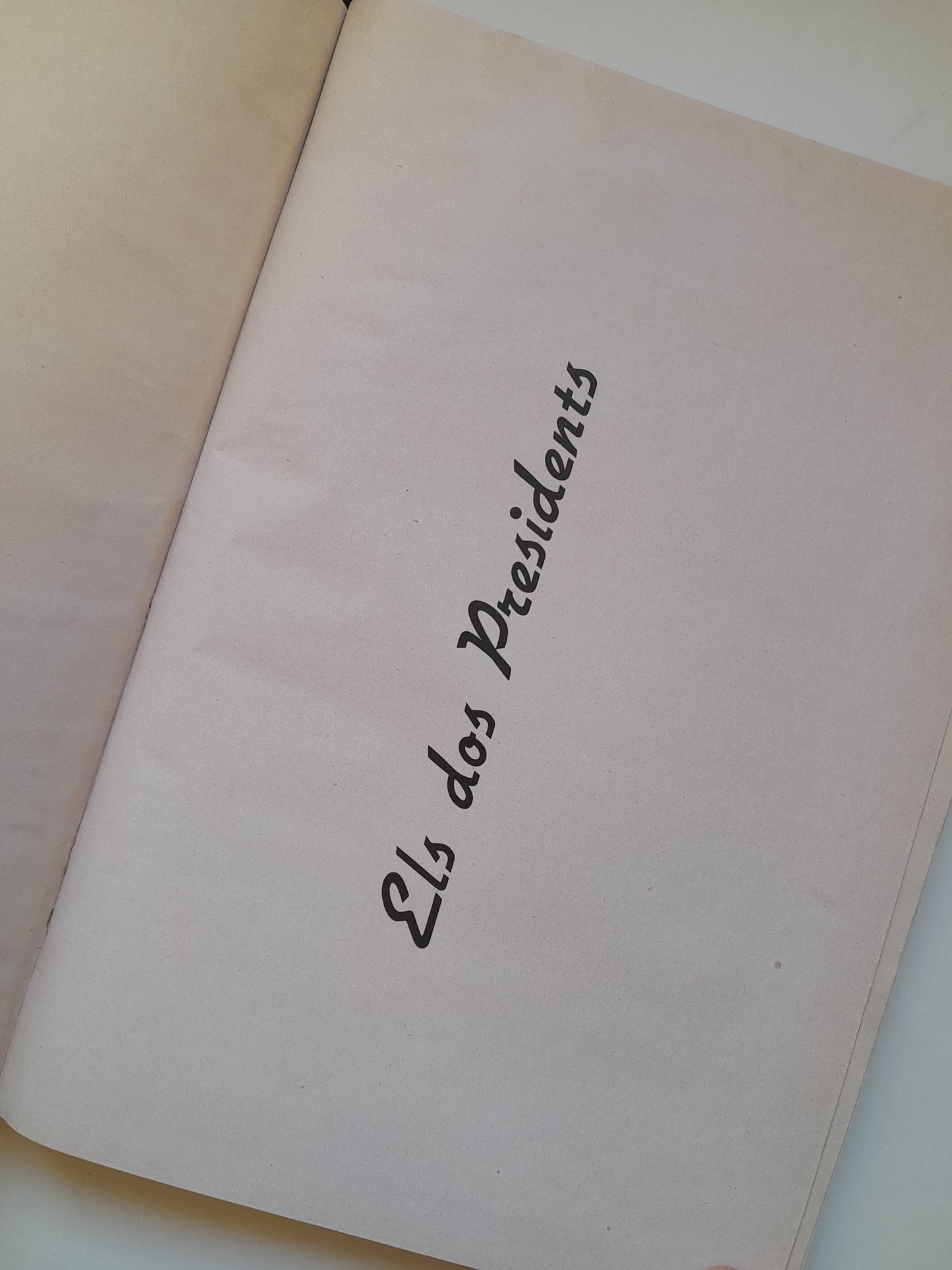 ELS DOS PRESIDENTS. DADES HISTÒRIQUES - VV. AA. (1936)