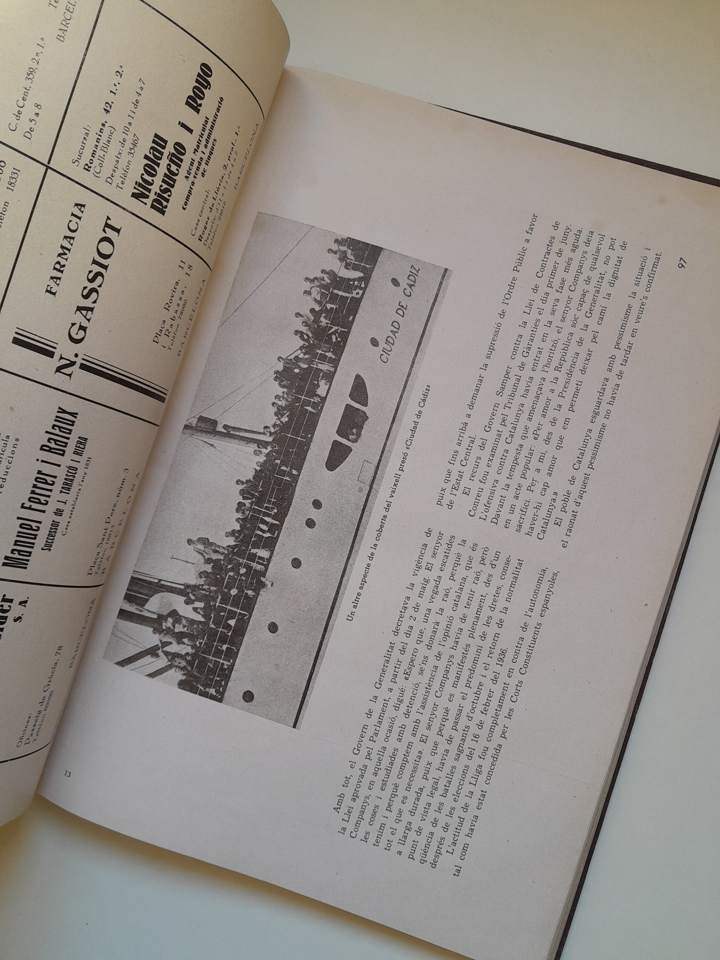 ELS DOS PRESIDENTS. DADES HISTÒRIQUES - VV. AA. (1936)