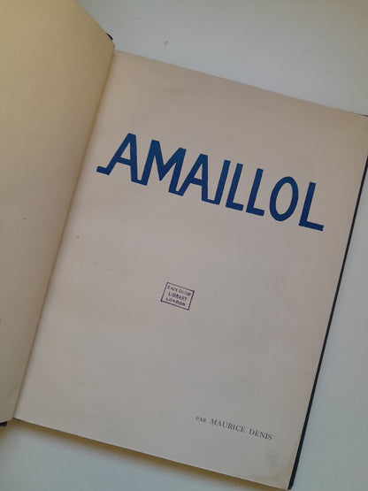 ARISTIDE MAILLOL - MAURICE DENIS (1925)