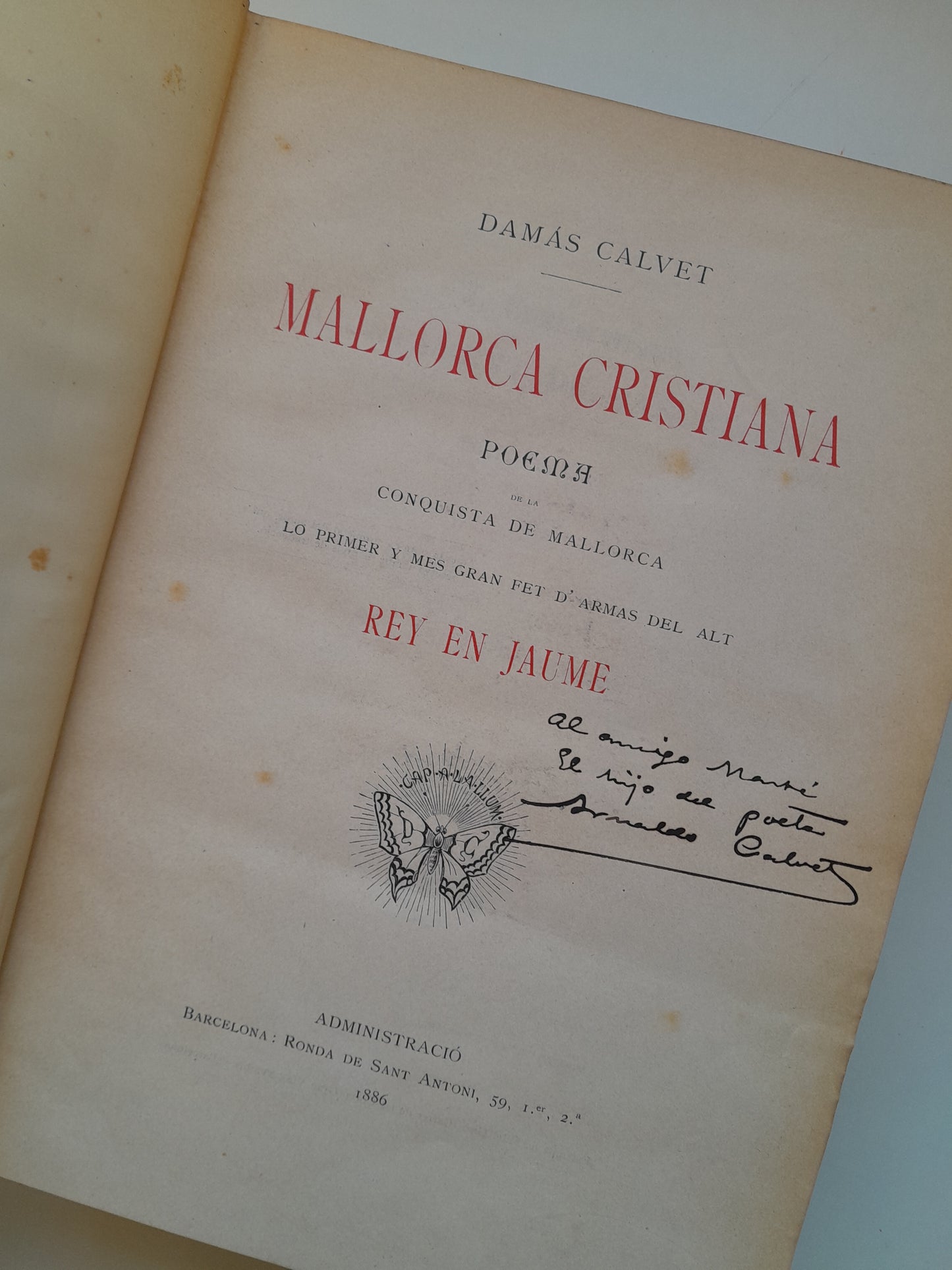 MALLORCA CRISTIANA (COMPLETA 2 TOMOS) - DAMAS CALVET (1886-87)