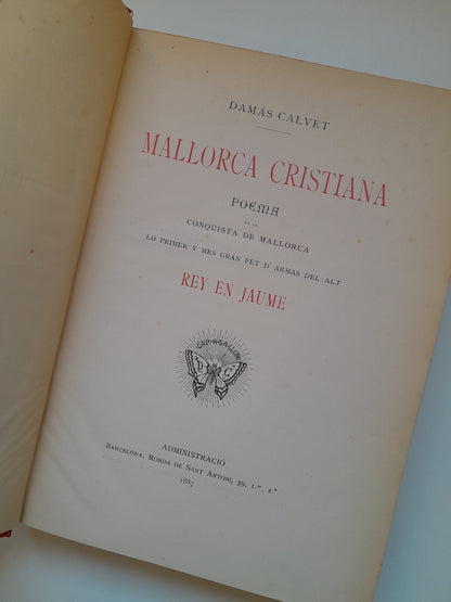 MALLORCA CRISTIANA (COMPLETA 2 TOMOS) - DAMAS CALVET (1886-87)