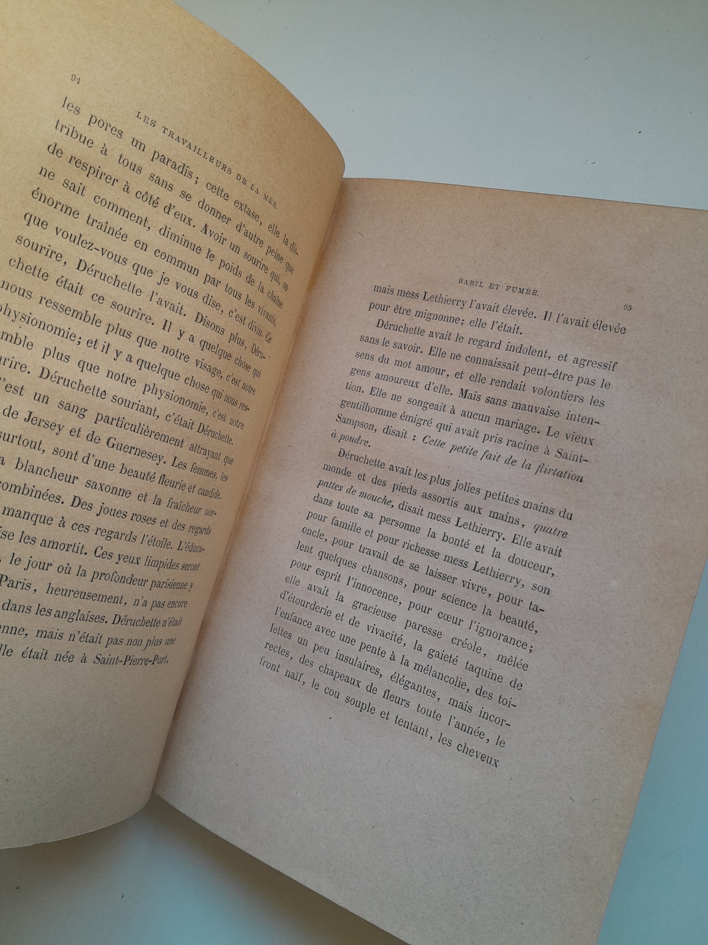 LES TRAVAILLEURS DE LA MER (COMPLETA 3 TOMOS 1ª EDICIÓN) - VICTOR HUGO (A. LACROIX, 1866)