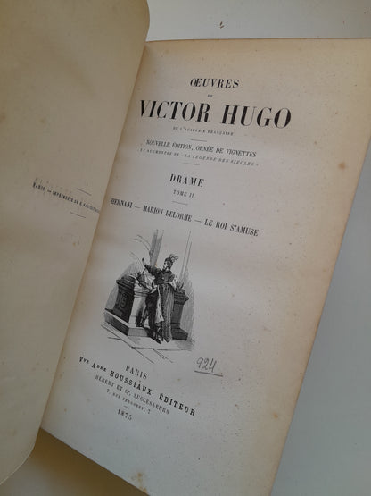DRAME (COMPLETA 4 TOMOS) - VICTOR HUGO (HOUSSIAUX, 1875)